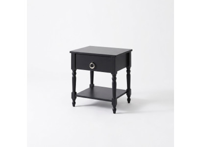 Modern gray bedside table wooden furniture in bedroom design nightstands