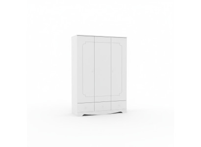Wardrobe Closet Furniture Bedroom Cabinets Wood White Loft Interior