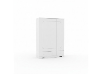 Wardrobe Closet Furniture Bedroom Cabinets Wood White Loft Interior