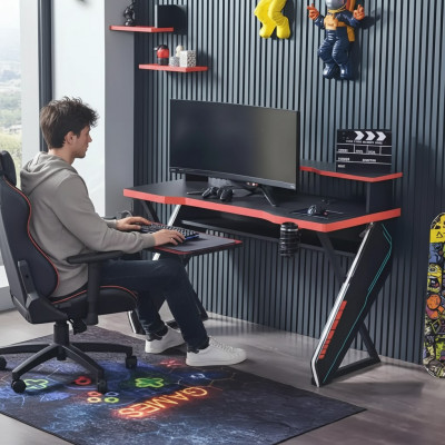 Modern tables, desk, children's desk, black gamer computer desk