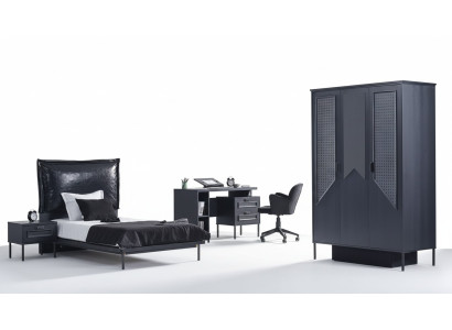 Children's Room Bedroom Set Complete Room Furniture 3-Piece Wardrobe