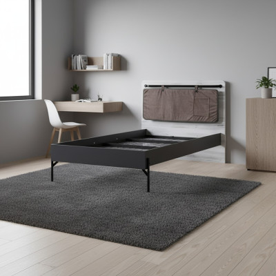 Teenager bed single bed gray bed furniture bedroom single bed