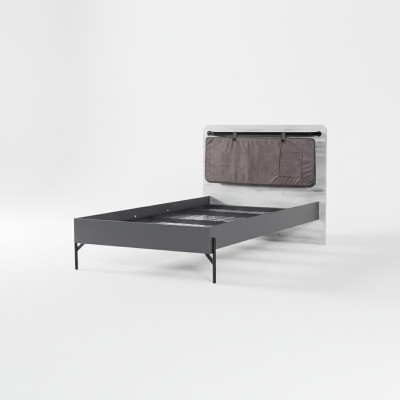 Teenager bed single bed gray bed furniture bedroom single bed