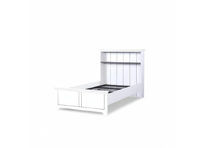 Wooden bed bedroom design luxury furniture youth room white classic