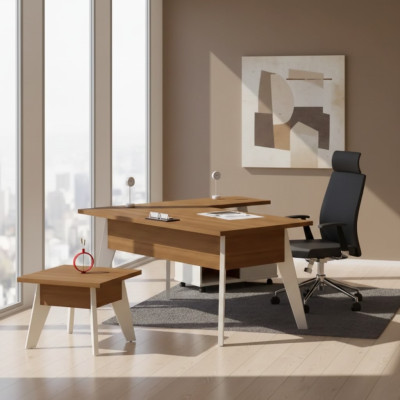 Corner desk designer wooden furniture office desk study room table new