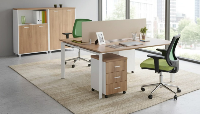 Modern study desk office furniture wooden tables luxury furniture brown