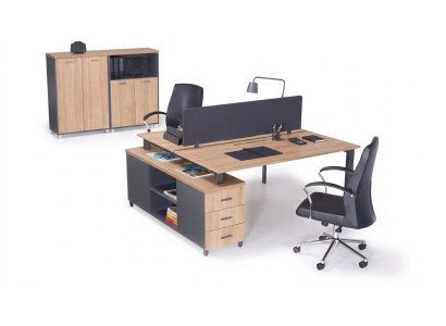 Desk 6 Drawers Modern Study Room Furniture Wooden Table Luxury
