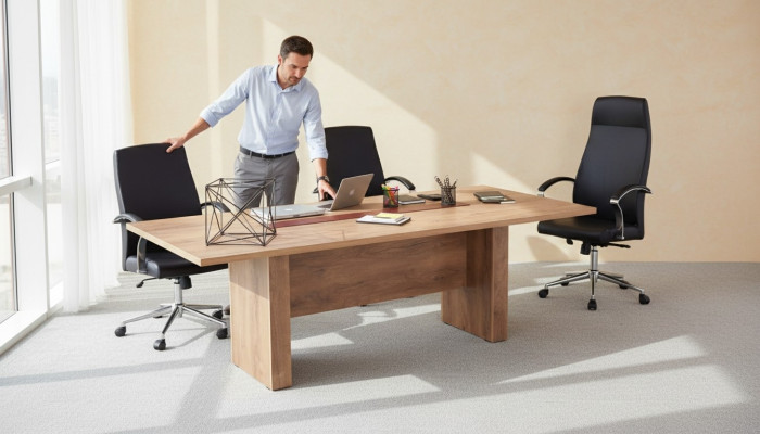 Modern brown conference table luxury meeting table office furniture new