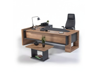 Office corner desk furniture desk furnishing wooden table executive desk