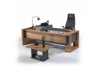 Office corner desk furniture desk furnishing wooden table executive desk