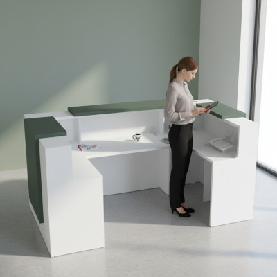 Reception desk hotel reception table furniture counter practice office law firm office