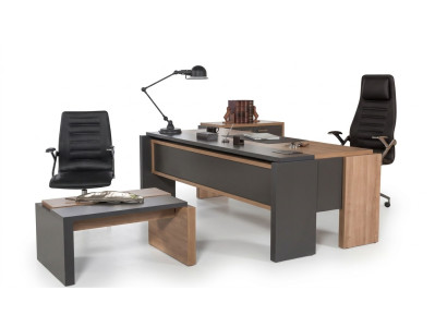 Desk set filing cabinet cabinet with coffee table office furniture 3-piece set.