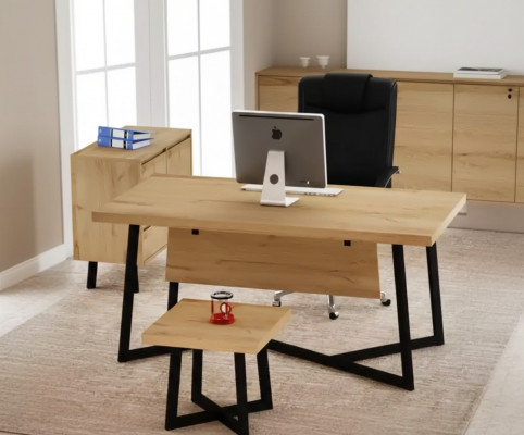 Light brown designer desk office furniture designer tables wood new