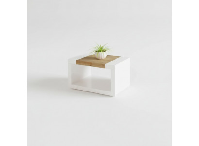 Designer white coffee table luxury wood table living room furniture side table