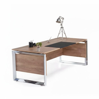 Modern brown desk office furniture wood study room design style