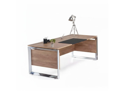 Modern brown desk office furniture wood study room design style