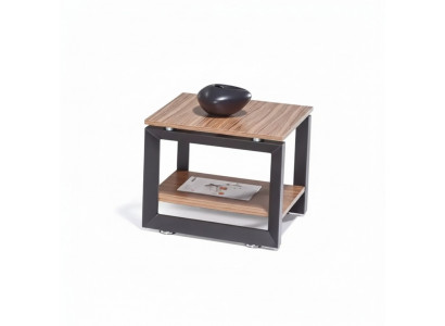 Brown Square Coffee Table Luxury Wood Furniture Living Room Design