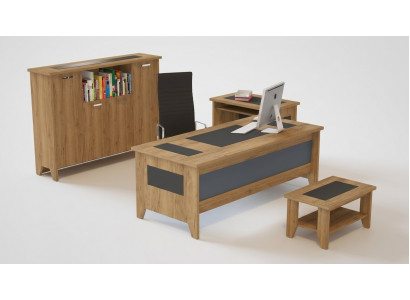 High-quality, elegant office set in modern style made from sturdy wood