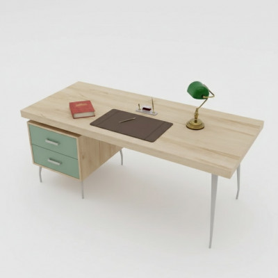 Modern designer brown luxury desk office furniture wood tables new