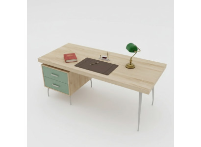Modern designer brown luxury desk office furniture wood tables new