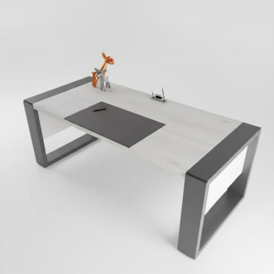 Modern white desk designer office furniture wood table study room