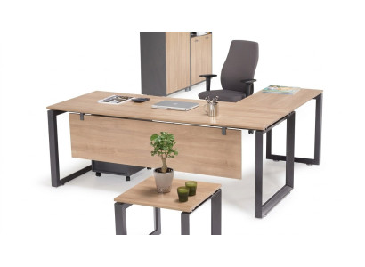Exclusive corner desk office furniture brown corner table study room new