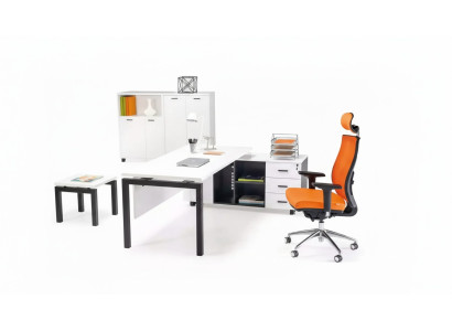 Office furniture set desk file cabinet coffee table 4-piece set