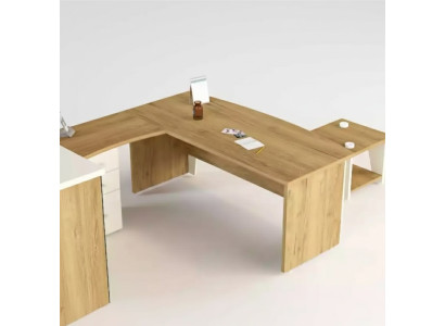 Brown corner desk exclusive design office desk study room furniture
