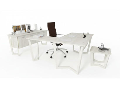 Desk Office Cabinet Corner Desk Office Set Filing Cabinet 3-piece.