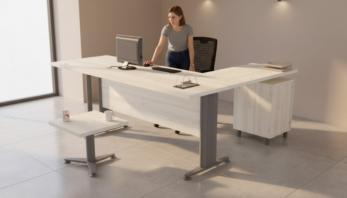 Luxury Desk, Chest of Drawers, Coffee Table 3-piece Set Furniture, Interior Table Wood