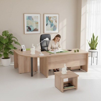 Corner desk table furniture sideboard office furnishing practice law office furniture 3-piece set