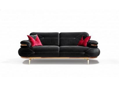Exclusive 3-seater sofa modern new textile design living room