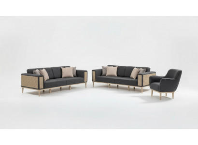 Modern set of high-quality gray living room furniture new
