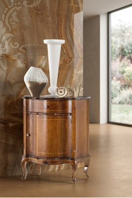 Classic brown dresser bedroom furniture designer side console