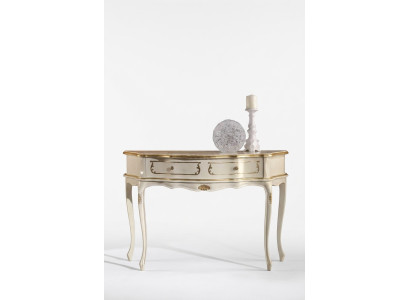 White classic console table bedroom wooden furniture baroque style