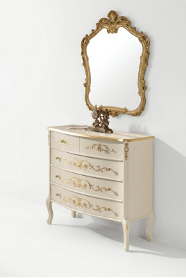 White Classic Living Room Wooden Dresser Console Drawers New Design