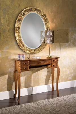 Classic console table designer brown wood dressing table new furniture