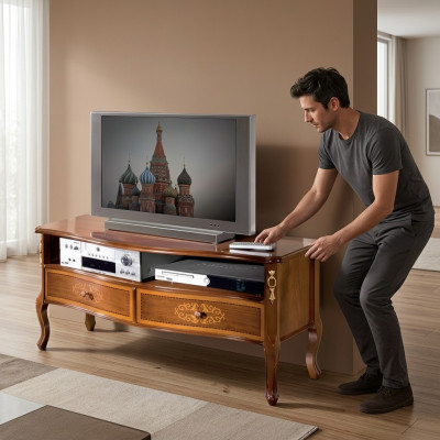 Classic TV cabinet living room furniture TV stand wood design new