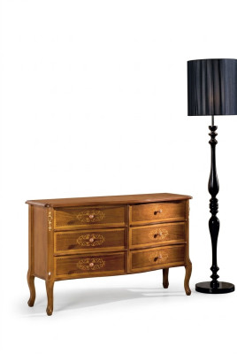Luxurious exclusive design brown wooden dresser classic furniture new