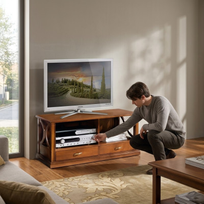 TV stand 2x drawers luxury designer furniture living room storage cabinet