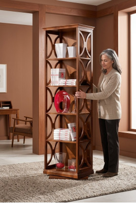 Modern bookshelf wooden furniture designer decor living room furniture