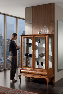 Luxurious wooden wardrobe cabinet classic display wardrobe