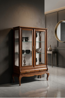 Luxurious wooden wardrobe cabinet classic display wardrobe