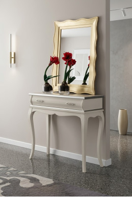 White designer console table classical wooden table bedroom furniture