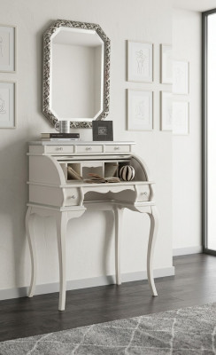 Exclusive white dresser for living room, high-quality wooden furniture