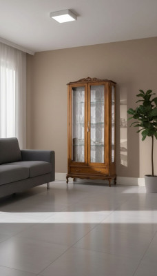 Luxurious glass display cabinets brown wood classic furniture display cabinet