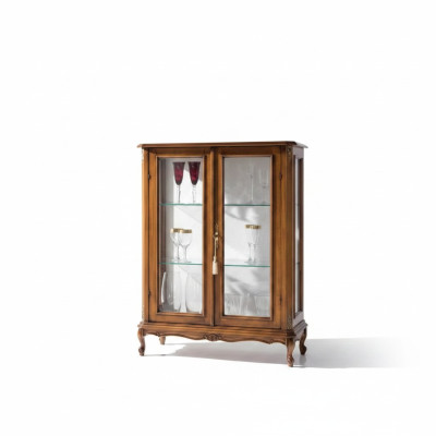 High-quality wooden cabinet brown furniture classic style cabinet display cabinets