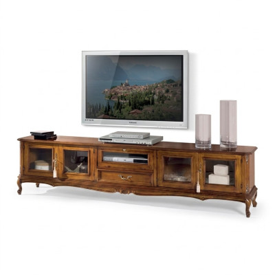 Exclusive Furniture Classic Style Wood Luxurious TV Stand Lowboard