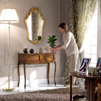 Classic console table modern wooden furniture brown bedroom furniture