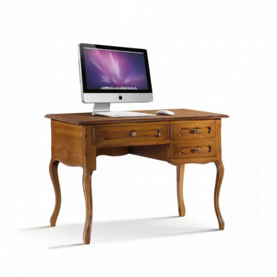 Classic desk wooden furniture brown study room furniture drawers